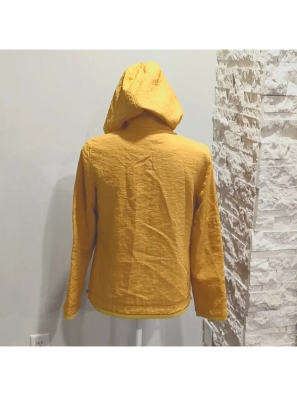 Uge Mustard color hooded zip up jacket